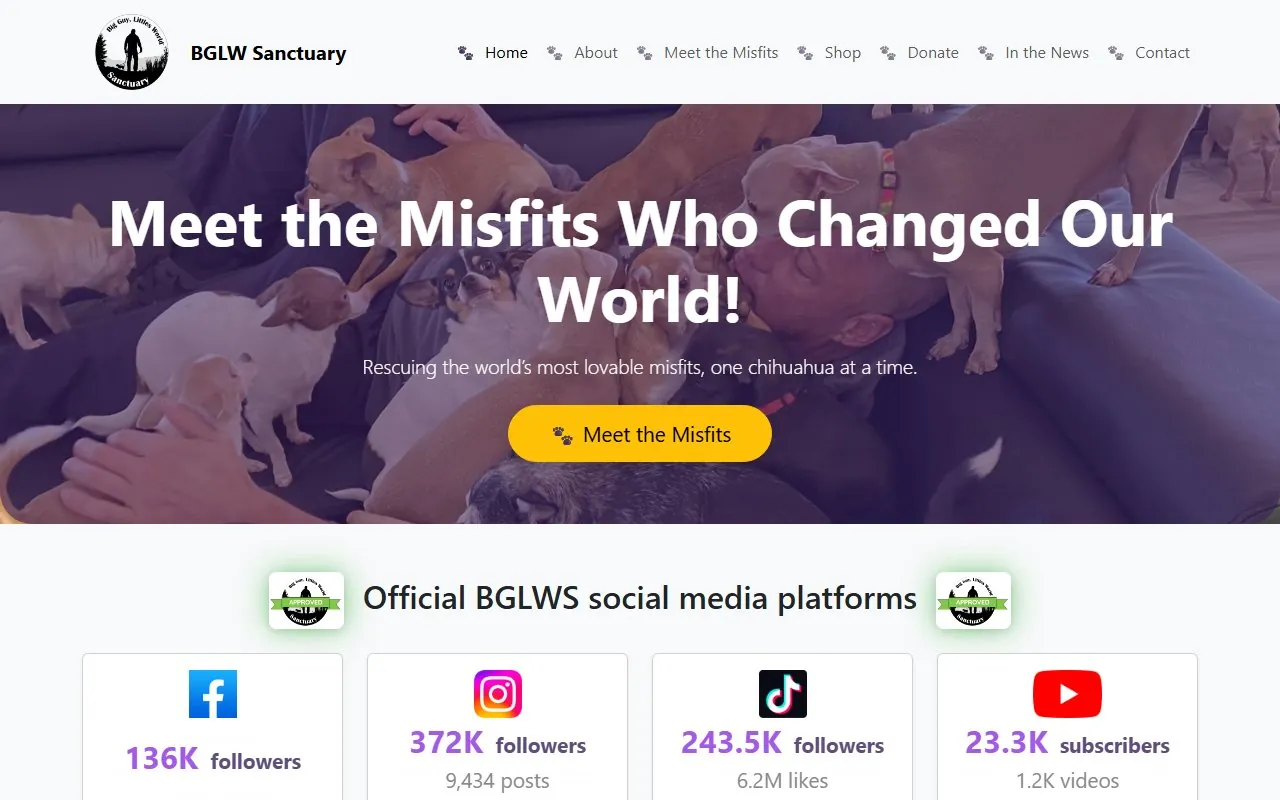 BGLWS Sanctuary website